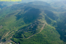 some snow left on ski slope in the Adirondacks